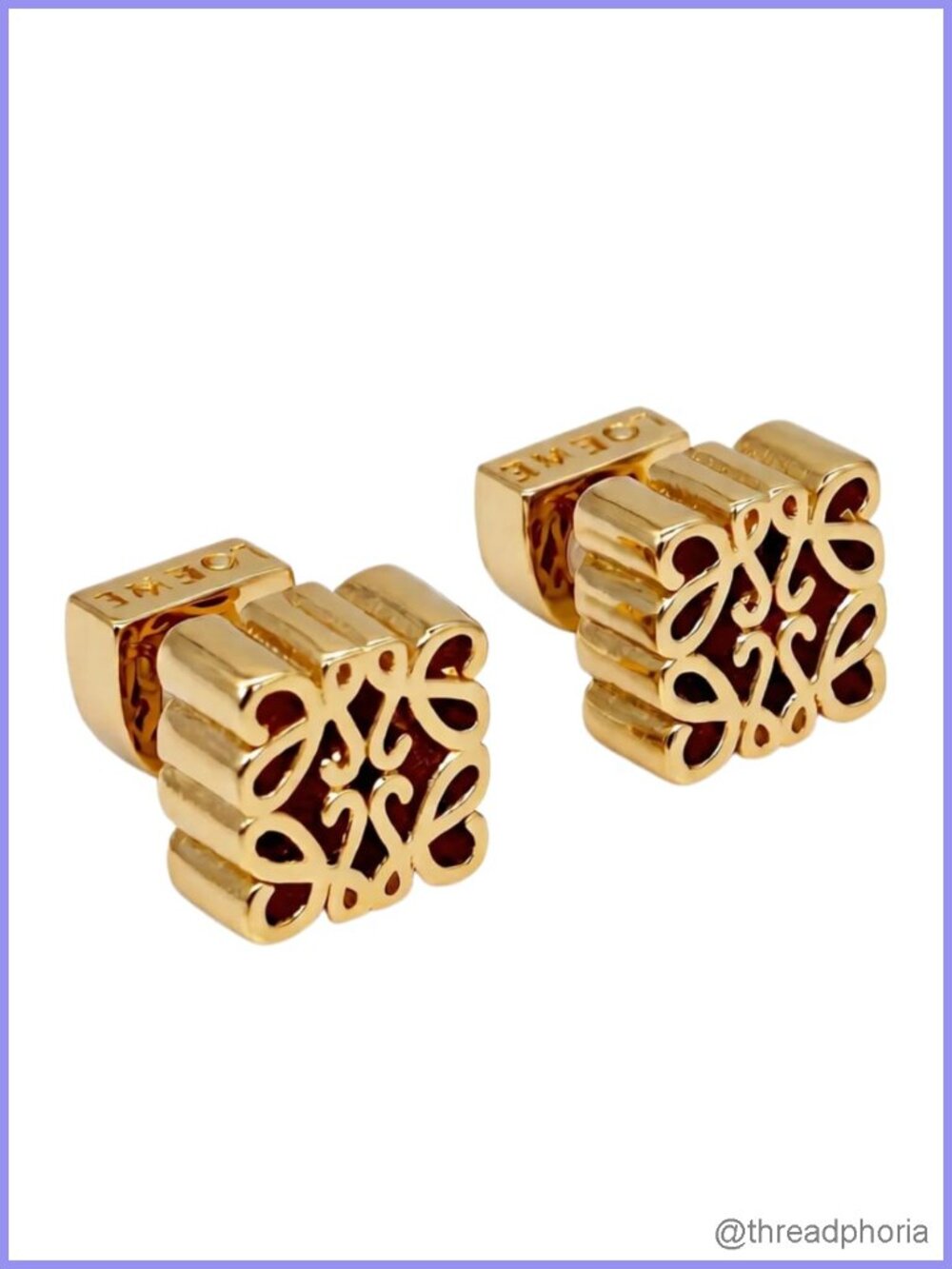 18K Gold Plated Stud Earrings for Women Geometric Openwork Hypoallergenic